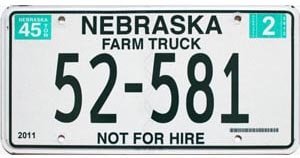 Not For Hire License Plate
