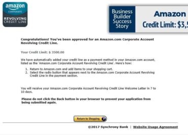 Business Credit Amazon 3500 bb